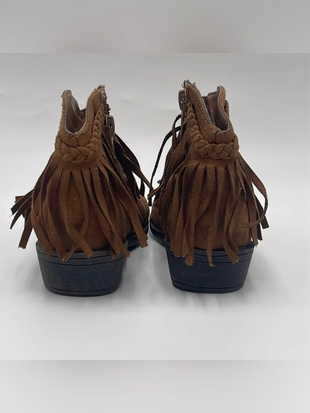Paris Blues Brown Suede Boots - Kids Size 10